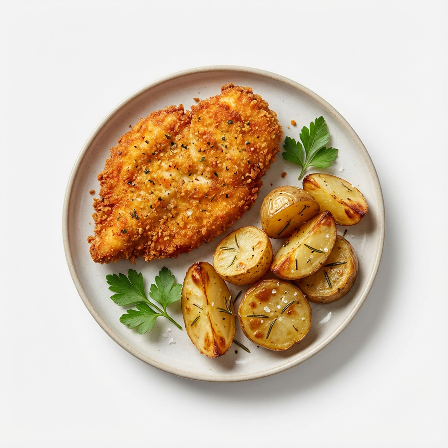 COTOLETTA-DI-POLLO-CON-PATATE Cotoletta di pollo con patate