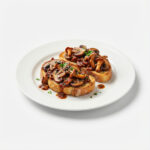 Crostino ai funghi rosso