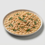 Fagioli in banco alla salvia