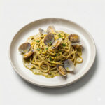 Linguine con pistacchi vongole